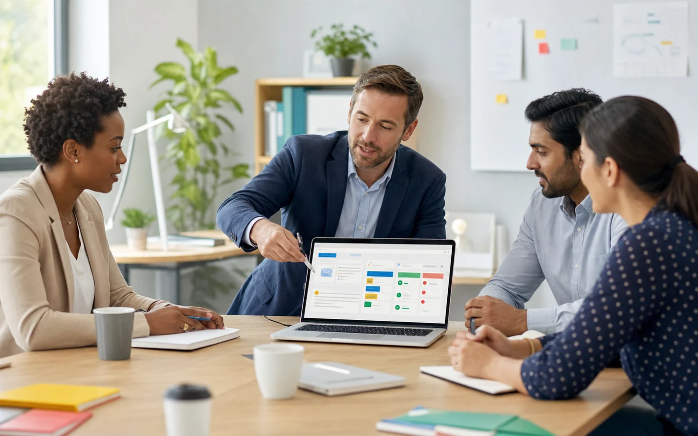 Google Workspace partner reviewing business process automation with clients