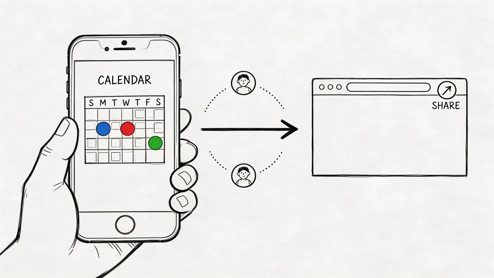How to share a Google Calendar on iPhone